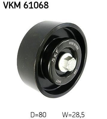 Galet enrouleur de courroie d'accessoire SKF ref. VKM 61068
